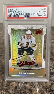 2024-25 Upper Deck MVP David Pastrnak Colors & Contours Gold /250 PSA 10 POP 1