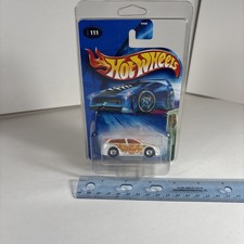 Hot Wheels Audacious 2004 Treasure Hunt Series - B3580 New White w/ Flames 1:64