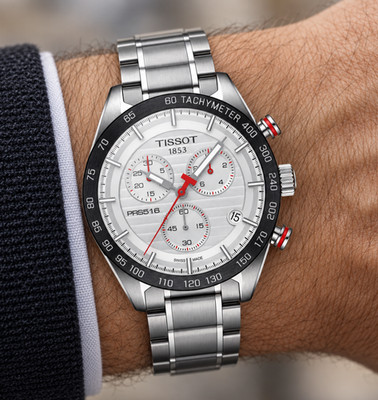 TISSOT  T100.417.11.031.00 -Sport PRS516  White Dial Men's Quartz  Watch 42mm