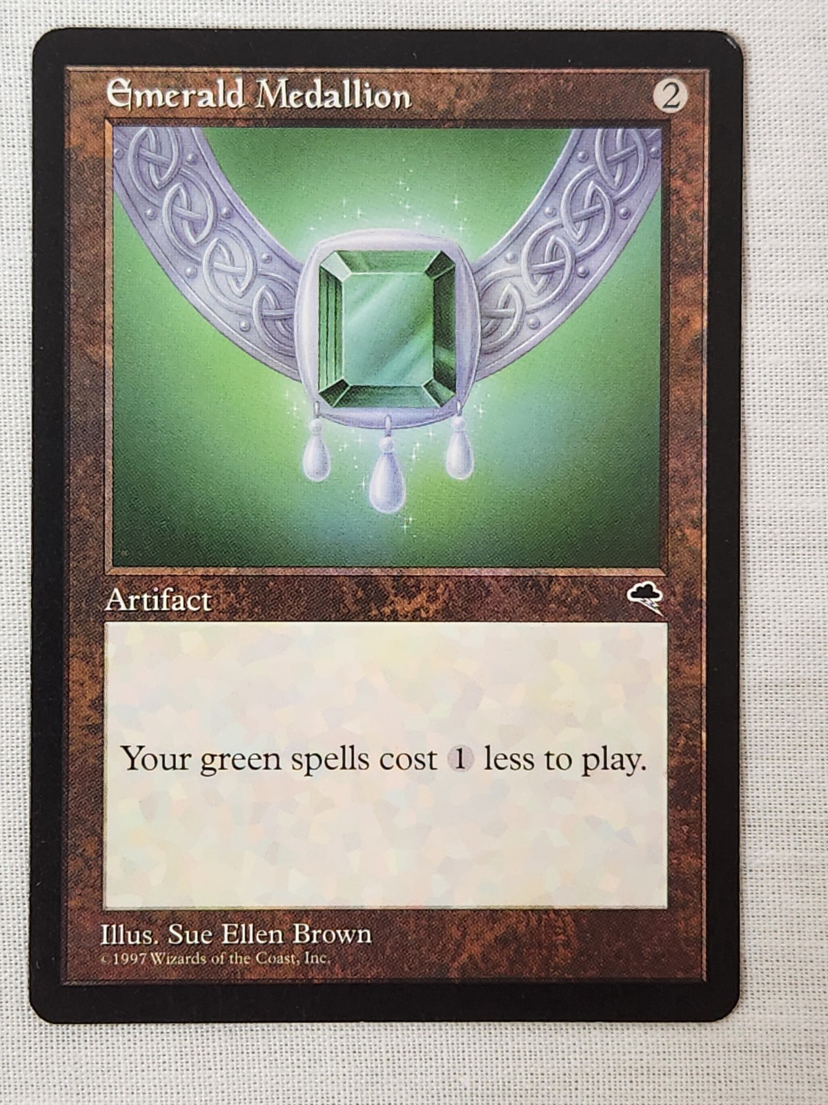 NM Emerald Medallion Tempest Mtg Magic the Gathering