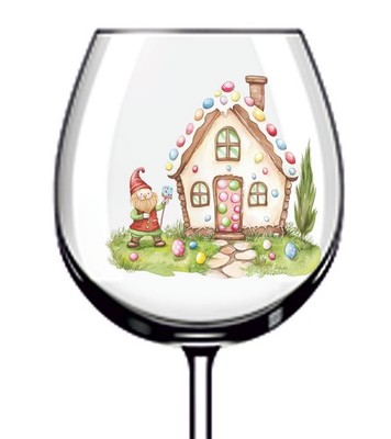 12x Ostern Haus Vinyl Aufkleber Abziehbild Becher Weinglas Flasche Laptop Auto