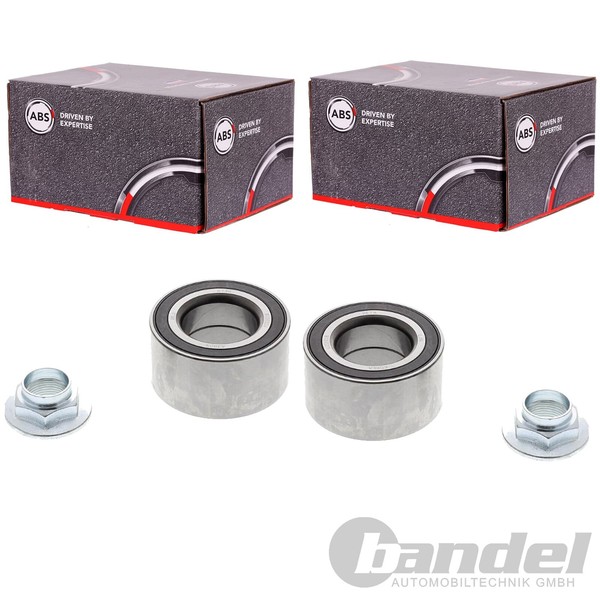 2X A.B.S. Radlager Satz Vorne Beidseitig Passend FüR Hyundai I10 Kia Picanto-image
