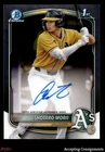 2025 Bowman Chrome Prospect Shotaro Morii 1ST ROOKIE ON CARD AUTO ATHLETICS