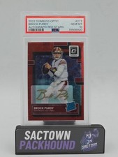 2022 Donruss Optic Brock Purdy Red Stars Rookie Auto 1/11 PSA 10 Very Rare