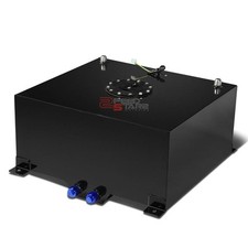 15.5 Gallon Lightweight Black Aluminum Gas Fuel Cell Tanklevel Sender 20x18x10 15.5 Gallon Lightweight Black Aluminum Gas Fuel Cell Tanklevel Sender 20x18x10