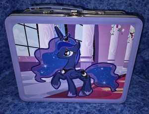 My Little Pony Princess Luna/Nightmare Moon 2 Sided Lunchbox w/ poster 2013