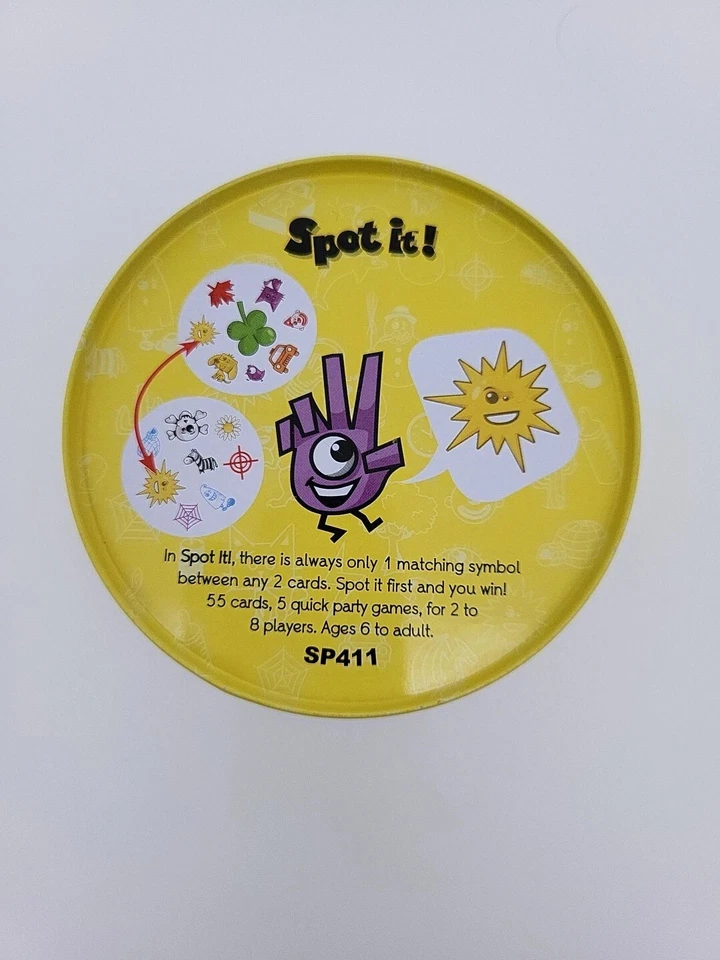 Asmodee DOBBLE Spot It Family Card Game Age 6+ 2-8 Players 15 Mins Playing Time - Image 4 of 4
