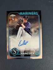 Emerson Hancock 2024 Topps Chrome Update Rookie Base Auto Mariners 