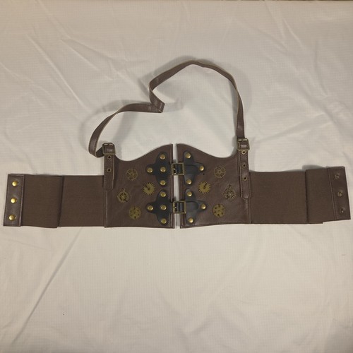 Small Steampunk Corset Belt Brown - Halloween Costume Accessory