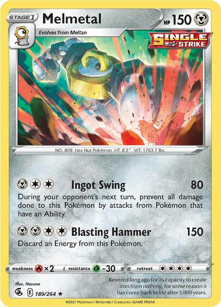 Melmetal - [SWSH08 - 189/264] - Reverse Holofoil - Holo Rare - Pokemon - EN