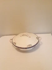 VINTAGE SHERIDAN NORITAKE COVERED VEGETABLE DISH DOUBLE HANDLED 1920'S JAPAN