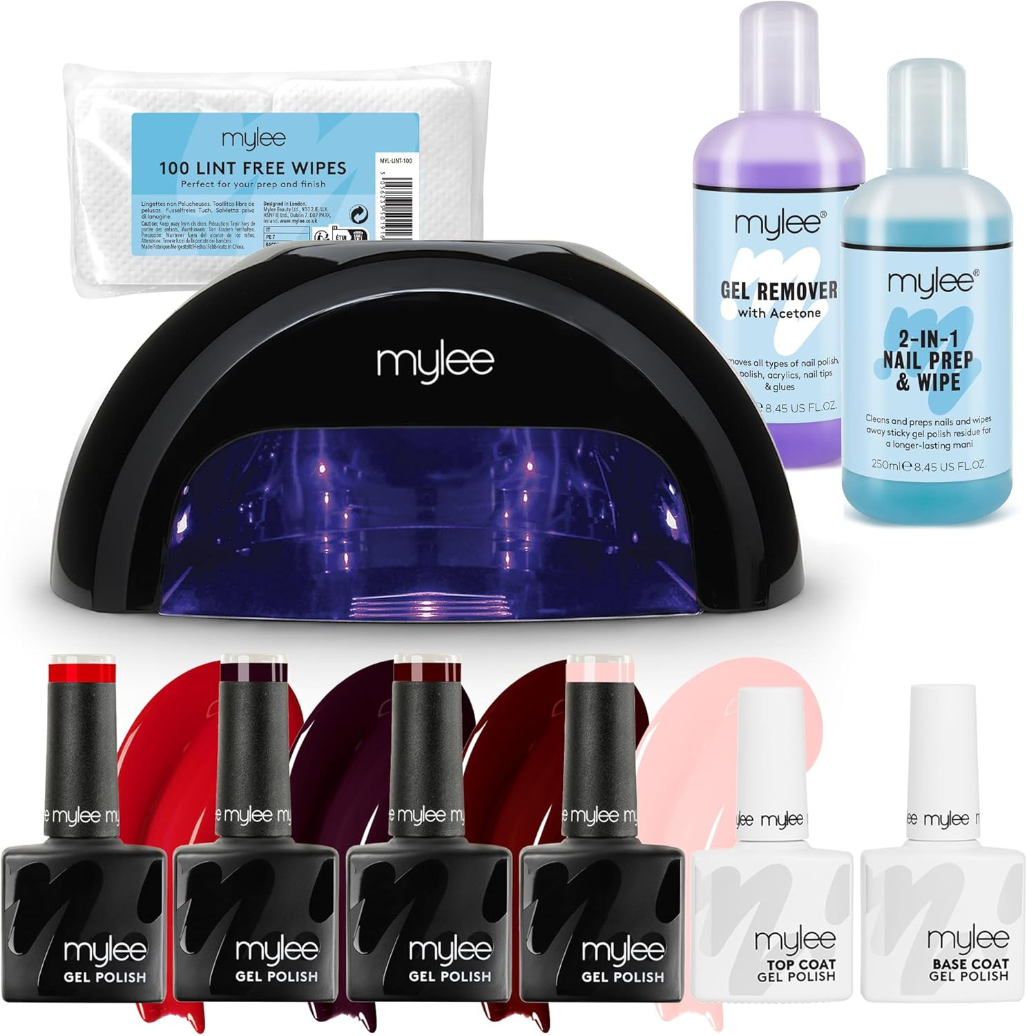 Kit Professionale Smalto Semipermanente 4 Colori | Base e Top Coat