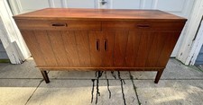 Vintage Danish Modern Teak And Rosewood Credenza By Hans Olsen MCM