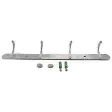 Aluminium Alloy 4 Hanger Towel Hat Coat Clothes Wall Mount Rack Hook F9V91971