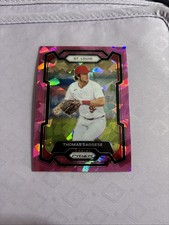 2024 Prizm Baseball Pink Cracked Ice #17 Thomas Saggese St. Louis