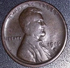 1916 S Lincoln Wheat Penny Die Chip Or Crack Error On Wheat Ear