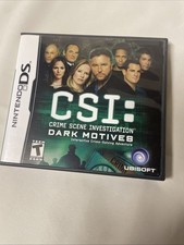 CSI: Crime Scene Investigation - Dark Motives (Nintendo DS, 2007)  -TESTED Works