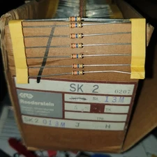 ROE SK2 VINTAGE 13M 5% CARBON RESISTORS MARSHALL AMP EQ PIHER QUALty! 50pcs!