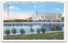Vintage Bureau of Engraving & Printing Washington D.C. Potomac Park Postcard
