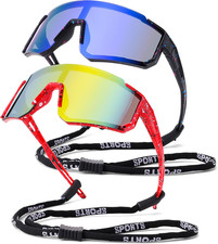 Youth Baseball Sunglasses for Boys Girls Age 4-12, Softball Cycling Sunglasses f