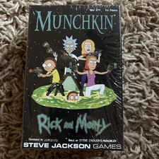 NEW & SEALED Munchkin Rick And Morty Card Game From Steve Jackson Games USAopoly