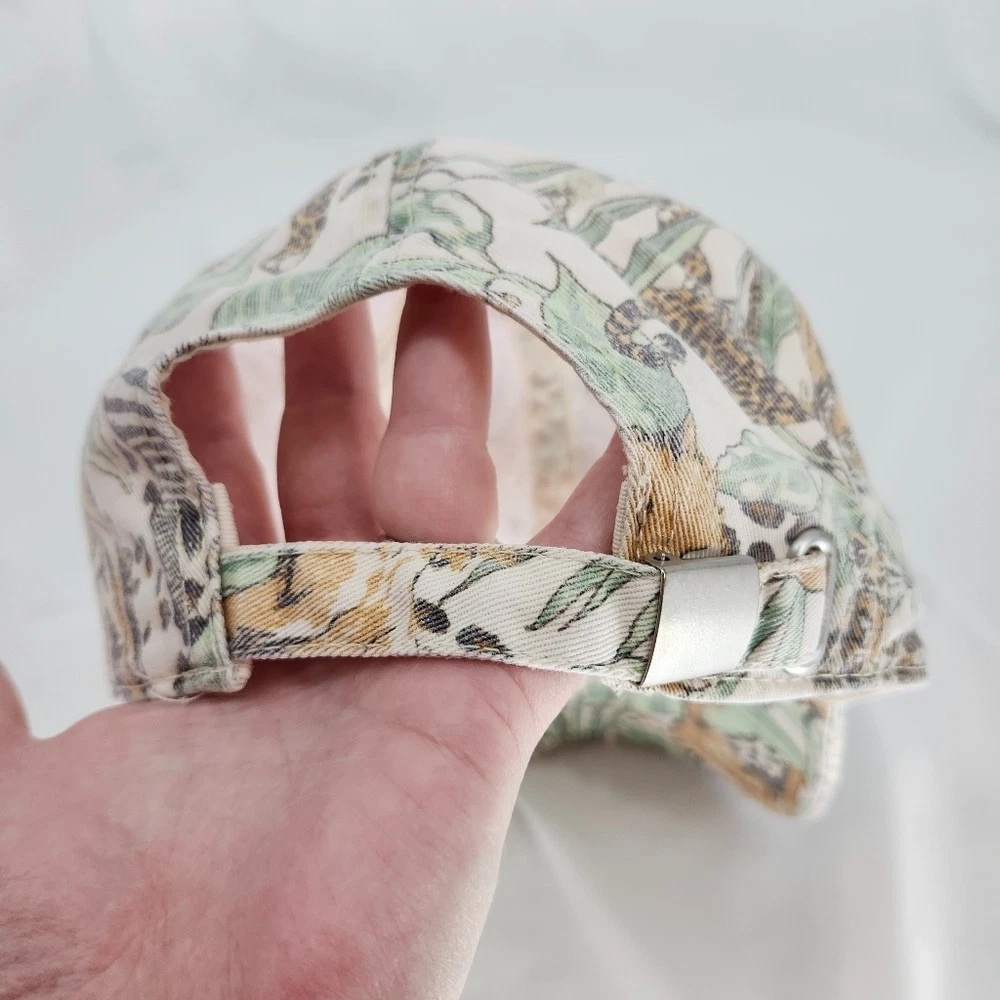 Aerie Hat One Size Cap Strapback Animal Print Safari Jungle AOP Adjustable