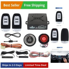 Smart Key PKE Passive Keyless Entry Car Alarm System Push Start Button Remote...