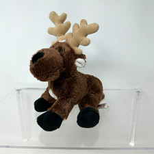Ganz Reindeer Plush Stuffed Animal Dark Chocolate Brown 8" Webkinz NO CODE
