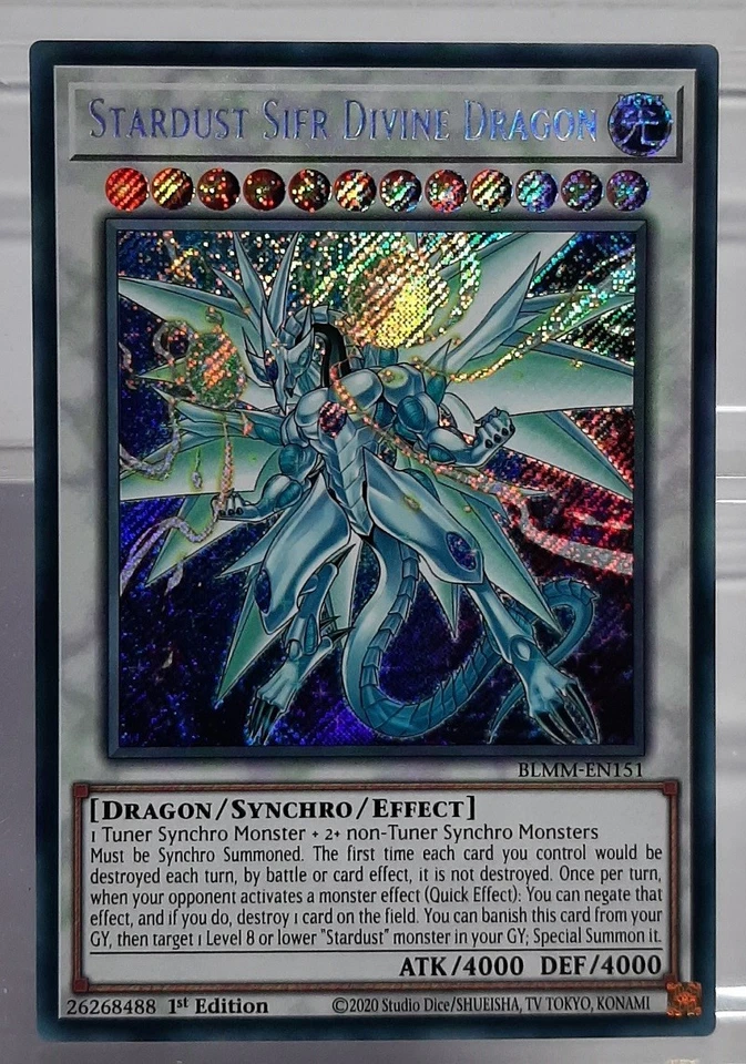 Stardust Sifr Divine Dragon - SCR - Battle of Legend - Monster Mayhem - EN/NM - Bild 2 von 3