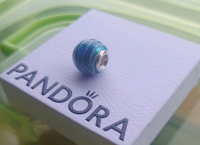 Pandora Damen Blaue Welle Charm 797012ENMX Anhänger