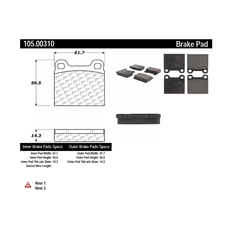 Juego de 6 pastillas de freno delanteras traseras rotores de disco para Saab 99 1969-1974 Foto 2 de 4