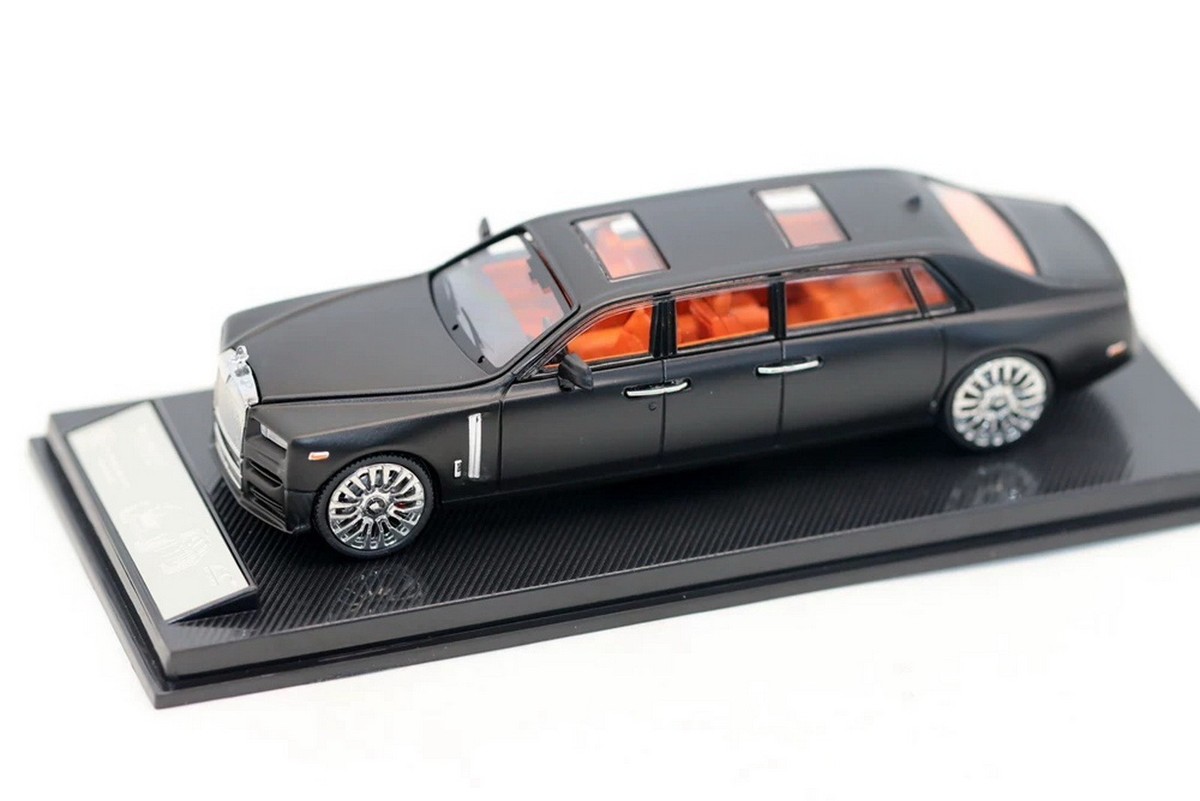 SC ART 1/64 Scale Rolls-Royce Phantom VII Matte black Diecast car
