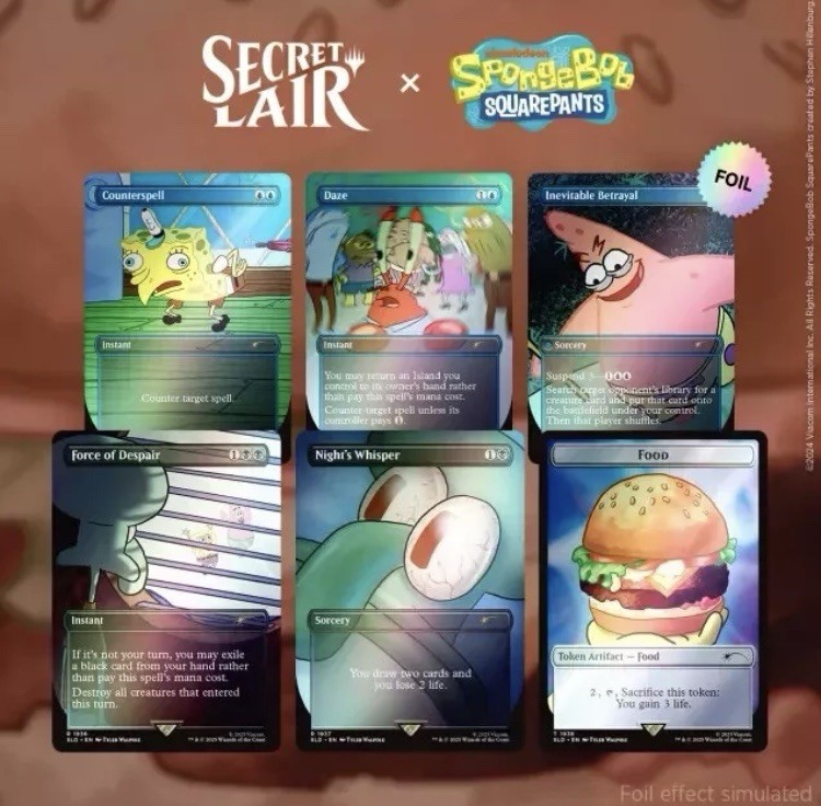 MTG✨DAZE 🌈 FOIL✨SLD X SPONGEBOB Internet Sensation MINT RARE
