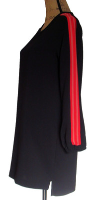 AIRDATE AMSTERDAM kurzes Kleid schwarz mit Kontrasteinsätzen Gr.M wie neu