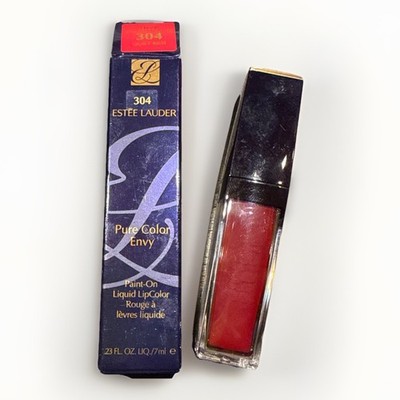 ESTEE LAUDER PURE COLOR ENVY Paint-On Liquid LipColor 304 QUIET RIOT rot 7 ml