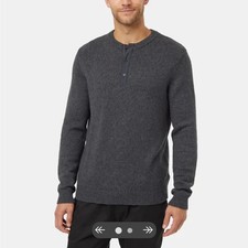 NWT tentree Mens Highline Wool Placket Sweate...