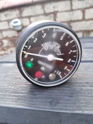 SUZUKI OLDTIMER DREHZAHLMESSER DREHZAHLMESSER UHR ZIFFERBLATT TS125 TS185 TS250 TS400 
