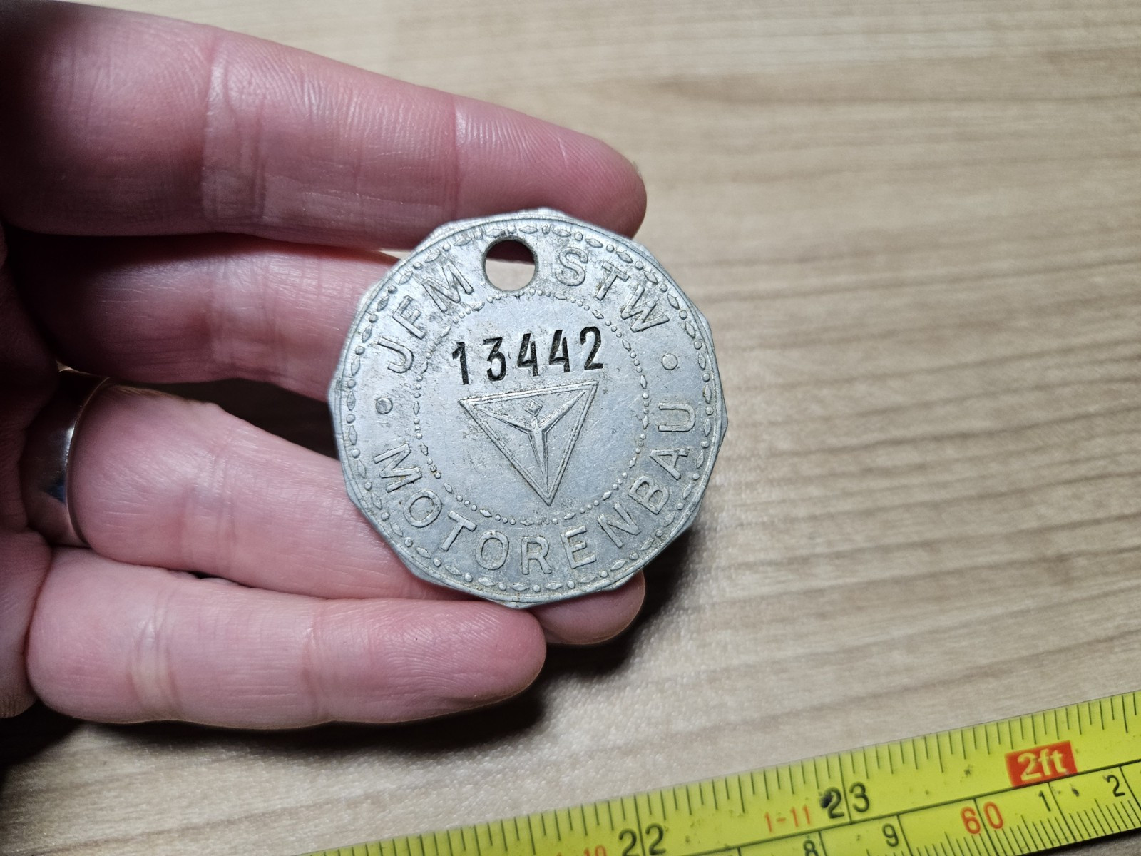 Vintage JFM STW Motorenbau Junkers? Advertising Tool Check? Token