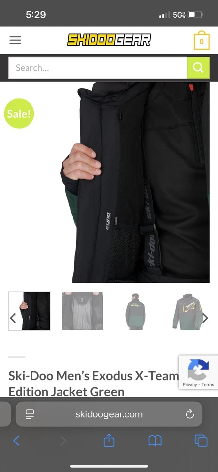 Ski Doo Manteau Exodus Edition X Team Jacket Size M - Image 3 of 4