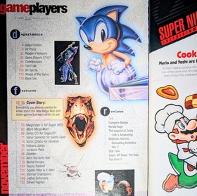 Game Players Nintendo Sega Magazine Nov 1993 Mega Man X Sonic CD NO LABEL