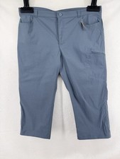 Eddie Bauer Womens Rainier Tech Capri Pants Hiking Stretch UPF Graphite Sz 18