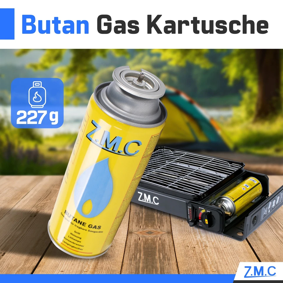 28x Butan Gas Kartusche 227g Gaskartuschen Bunsenbrenner Campingkocher Gaskocher - Bild 2 von 4