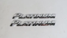 Chrome Platinum Emblems For Toyota Sequoia Tundra Rear Door Badge Symbol Logo