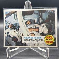 1969 Topps Man On The Moon Card # 27A Preparation for Flight