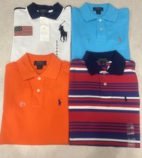 POLO RALPH LAUREN Lot of 4 Boys Multicolor Shirts Size S 8 