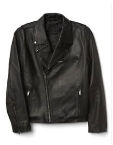 gap leather biker jacket