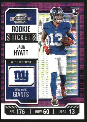 Carte Panini Contenders 2023 - Billet De Conférence Jalin Hyatt Numéroté 16/75 (non Gradée)