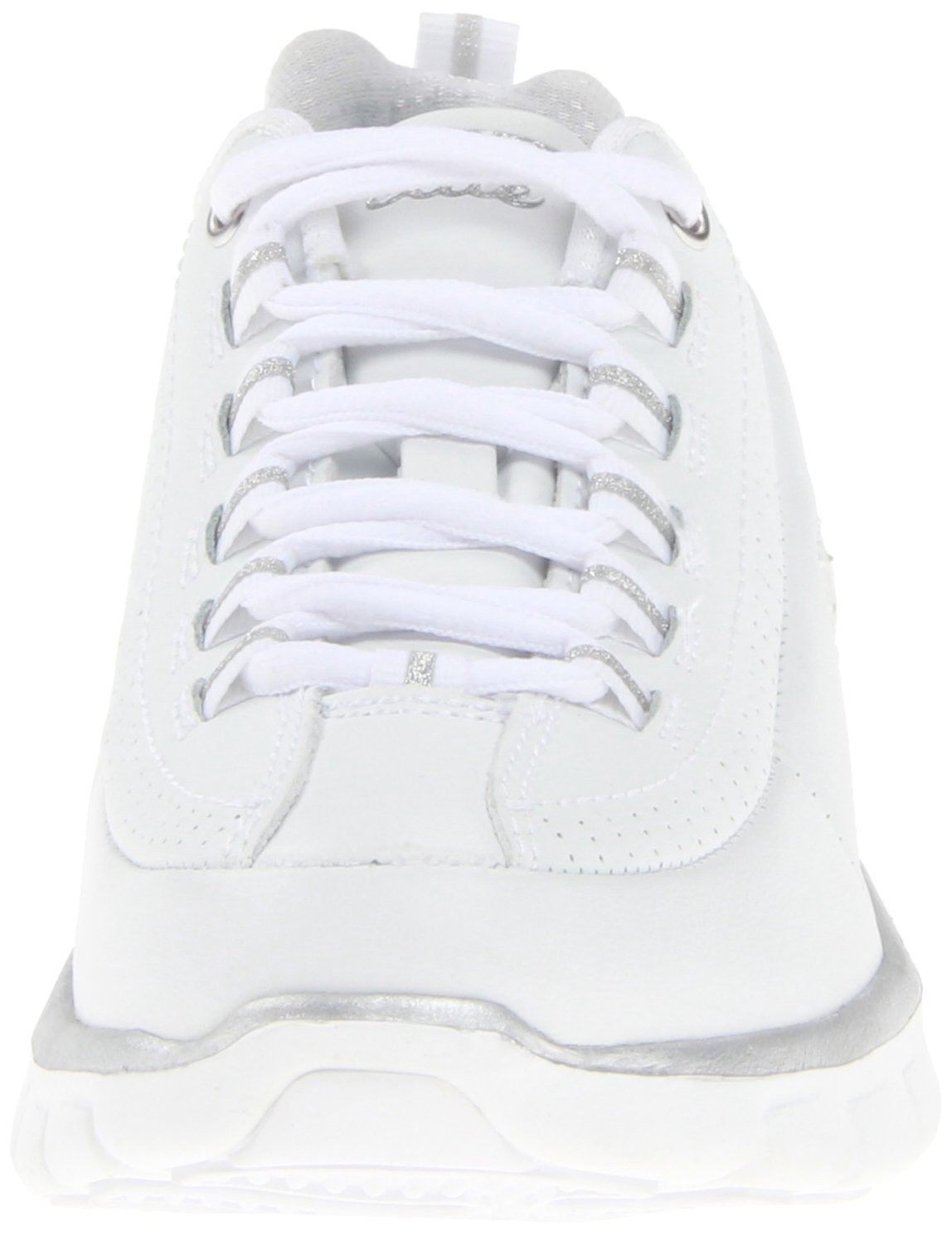 Skechers Para Para Skechers mujeres Tenis de Moda de Entrenamiento Deportivas, 8 E de Cuero blancoo Plateado 4b6cc1 Skechers Para Para Skechers mujeres Tenis de Moda de Entrenamiento Deportivas, 8 E de Cuero blancoo Plateado 4b6cc1