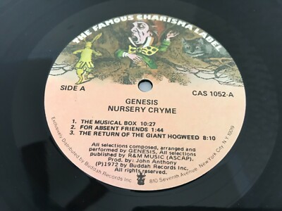 GENESIS Nursery Cryme レコード Genesis Nursery Cryme Rock Record lp original vinyl album | eBay