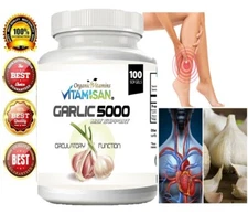 100 Antioxidant  Garlic support softgel Colesterol support caps Ajo Circulacion